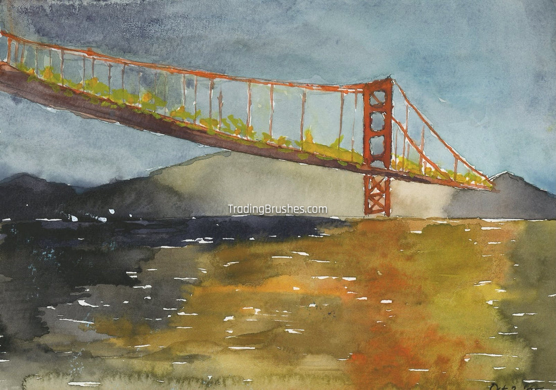 View of Gold Gate Bridge From the Cruise Balcony